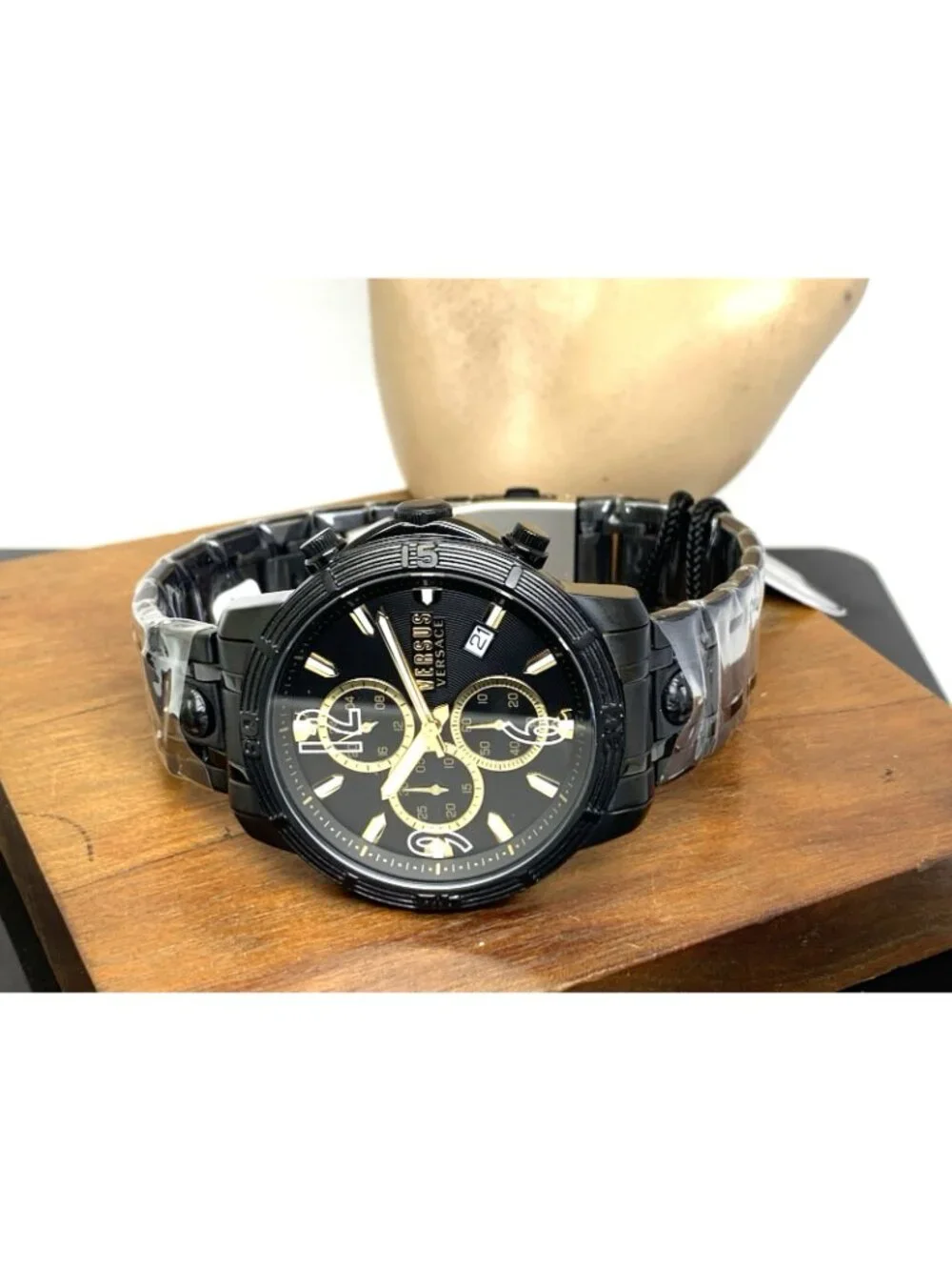 Versus by Versace Men's Watch VSPHJ1921 Chronograph Quartz Black Steel 46mm